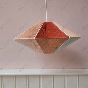 Lampe suspendue moderne en forme de diamant, 600, 700, 800mm, carrée, à incandescence, pour salon, salle à manger, hôtel, villa - Product Image 5