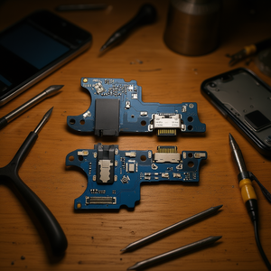 Placa de Carga Original para Samsung Galaxy A02s A03s con Componentes, Pieza de Reparación - Product Image 3