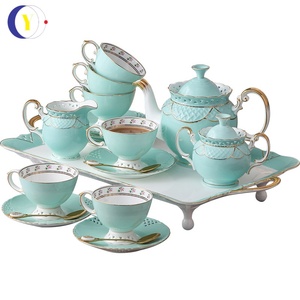 European Luxury <b>Ceramic</b> Coffee Set Modern Nordic Design Simple Bone China Cup Saucer <b>Pot</b> for Afternoon Tea Dinner British Style - Product Image 5