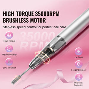 Vente en gros – Nouvelle perceuse à ongles sans fil rechargeable 2025 avec moteur sans balais ultra-lisse, 85W, 35000 tr/min, autonomie 5-8 heures - Product Image 6