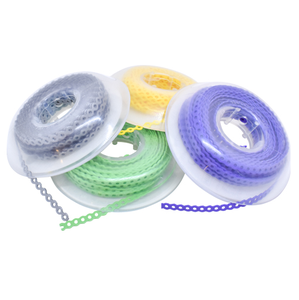 Catena elastomerica dentale di potere O ortodonzia colorato O anelli catene ortodontico elastico di potenza catena denti bretelle per denti - Product Image 3