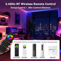 Contrôleur de lumière LED RGB intelligent C03RF 2,4 GHz RF sans fil compatible avec Alexa et Google Assistant pour éclairage de bande LED RGB