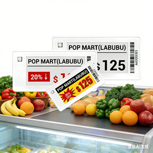 Etiqueta <span class=keywords><strong>Electrónica</strong></span> para Estantes de 2.13'', 2.66'' y 2.9'', Etiquetas de Precio Inalámbricas de Cuatro Colores, Pantalla Digital Inteligente E-link E-paper ESL para Supermercado - Product Image 3