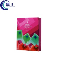 Crea una innovadora caja de embalaje cosmético plegable de alta calidad y ecológica para viales, botellas, aceites esenciales y productos de perfume.