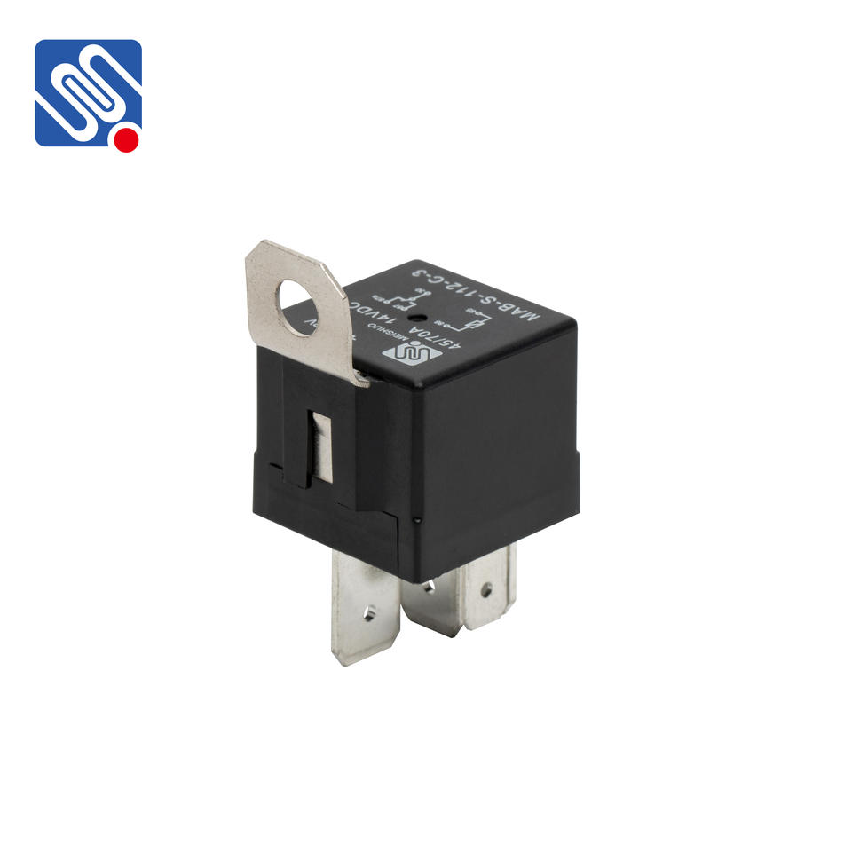 MEISHUO MAB-S-112-C-3 5 Pin 5 Wire Automotive Relay & Socket DC 12V Auto Relay 70A JD1914 for Car Truck New Condition