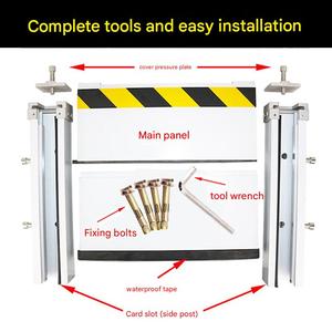 Barrière <span class=keywords><strong>anti</strong></span>-<span class=keywords><strong>inondation</strong></span> en aluminium, barrière <span class=keywords><strong>de</strong></span> protection contre les inondations, barrière d'urgence, mot-clé, barrière d'eau, barrière contre les eaux inondées, besoins <span class=keywords><strong>de</strong></span> sauvetage en cas d'<span class=keywords><strong>inondation</strong></span> - Product Image 4