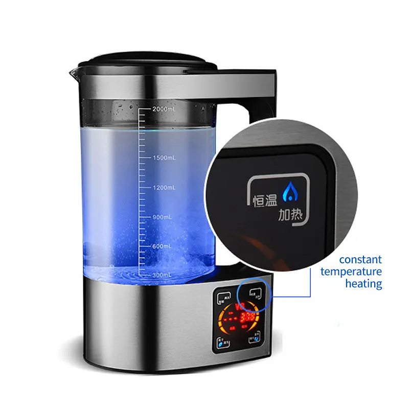 Chất lượng cao điện Hydrogen phong phú Ấm đun nước nước Ionizer Máy 2L SPE Giàu Hydrogen nước Maker Máy phát điện Ấm đun nước