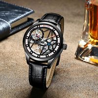 Montre mécanique automatique pour homme avec logo personnalisé, boîtier en alliage, bracelet en silicone, lumineuse, étanche, montre de sport de plongée OEM