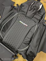 Housse de siège de voiture universelle en PVC noir et rouge, imperméable, en cuir PU, ensemble complet pour Lamborghini, housse de protection