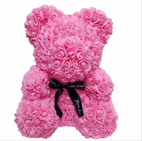Ours en peluche personnalisé en polystyrène de 40 cm pour Noël, mariage, Saint-Valentin, décorations DIY pour enfants