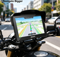 Navigateur GPS pour moto AOOCCI C7 7 pouces, CarPlay sans fil, Android Auto, grand écran, caméra de recul, 700 Nits, étanche, cartes du monde entier