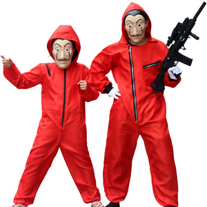 Costume de cosplay Halloween en combinaison rouge « Maison de billets de banque » Dali - Product Image 2