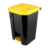 Poubelle de recyclage carrée CHAOBAO B2-010A/B/C/D en PP haute capacité avec motif imprimé personnalisable pour usage intérieur/extérieur