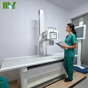 Equipo de Rayos X de Alta Frecuencia <span class=keywords><strong>DR</strong></span>, Trifásico, 380V Estándar, con Detector de Panel Plano MSLHX43 de Doble Columna - Product Image 1