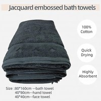 Serviette de bain blanche jacquard d'hôtel ensemble de serviettes gaufrées en coton personnalisé serviette de spa de luxe