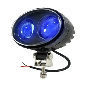 Carretilla elevadora de DC10-80V, punto azul, zona de peligro, luz azul y roja, 10w