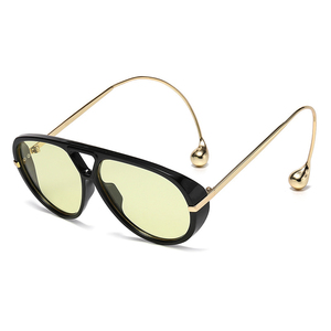 2025 alta calidad nuevo estilo gafas de sol de Metal moda diseño fresco protección UV400 gafas de sol para mujeres damas - Product Image 2