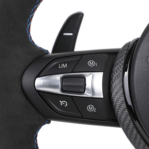 Với Khô Carbon Trim Đầy Đủ Alcantara M Hiệu Suất Ban Chỉ Đạo Wheel Cho BMW F10 M5 F20 F30 M3 F80 M4 F82 M2 F87 F90 F11 F13 E90 E92 - Product Image 2