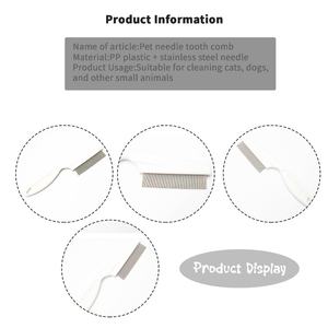 Peine para Mascotas para Perros y Gatos, para Eliminar Enredos y Nudos, Elimina Enredos y Nudos, Peine para Pulgas y Piojos - Product Image 4