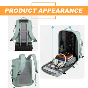 Mochila inteligente de viaje antirrobo Usb personalizada con carga impermeable para negocios, mochilas para portátiles de 17,3 pulgadas, mochilas escolares - Product Image 5