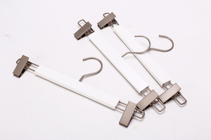 Bulk Black Natural Wood <strong>walmart</strong> Pants Trouser <strong>Hanger</strong> With Clip for Shop - Product Image 4