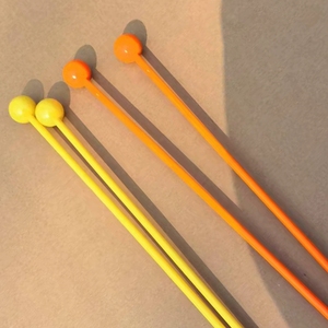 Mazos de plástico redondos con cabeza de plástico duro, palo de percusión para niños, instrumento musical Orff, accesorio musical al por mayor - Product Image 3