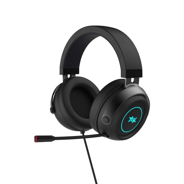 Professional RGB Gaming Headset with ENC Noise Cancelling Mic USB 7.1 Surround Sound Wired Headphones for PC PS4 PS5