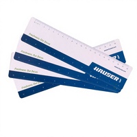 Règle en PVC pour étudiants, motif dessin animé mignon, avec logo personnalisé, impression sérigraphique, design tendance, pour la production publicitaire de papeterie