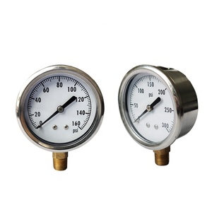 Đồng Hồ Đo Áp Suất Bơm Bùn Bằng Thép Không Gỉ Chịu Va Đập Manometr 1500 Bar - Product Image 1