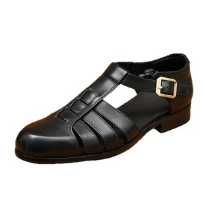 Las sandalias de cuero vacuno hechas a medida para hombre más vendidas en 2025 están hechas de cuero genuino y son transpirables. - Product Image 5