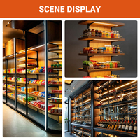 Encastré Liner Closet Lights Under Cabinet LED Strip Bar Lighting pour Vitrine Étagère Cuisine Étagères Lumière