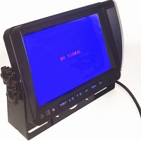 Monitor LCD TN de 7 Pulgadas de Alta Calidad, 4 Canales AHD, Pantalla Dividida Universal, Grabador de Video Portátil con Soporte en Forma de U para Techo de Camión