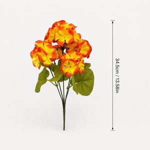 Usine de fleurs artificielles Deyang, bouquet de fleurs artificielles, 34,5 cm, fleurs décoratives en soie plastique à branche unique - Product Image 1