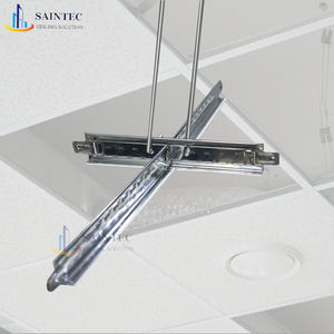 Mạ kẽm <span class=keywords><strong>t</strong></span> lưới Trần phụ kiện chống cháy vuông gạch hình dạng chính TEE <span class=keywords><strong>t</strong></span> thanh thành phần cho thả mạ kẽm Trần lưới - Product Image 1