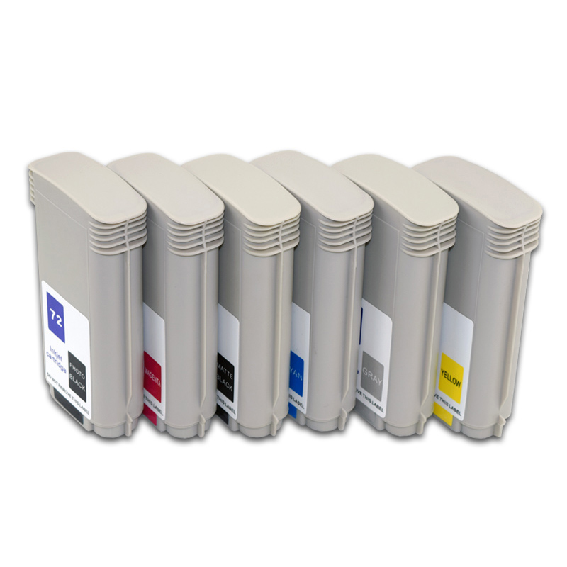 BOMA 130ml Full Compatible Ink Cartridge 72 for HP Designjet T610 T770 T790 T795 T1100 T1200 T1300 T2300 Inkjet Plotters Printer