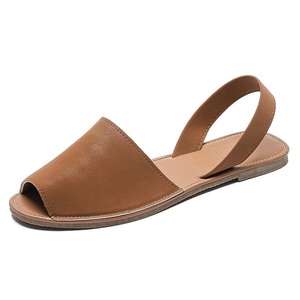 <span class=keywords><strong>Sandali</strong></span> piatti da <span class=keywords><strong>donna</strong></span> alla moda, scarpe a punta aperta, fondo morbido, <span class=keywords><strong>taglie</strong></span> <span class=keywords><strong>grandi</strong></span>. - Product Image 1