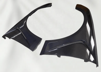 Ailes de voiture en fibre de carbone véritable style AT, compatibles avec Audi A4 B9.5 2020-2024, pièces aérodynamiques pour voitures, accessoires automobiles