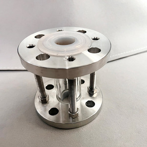 Brida tipo oblea de acero inoxidable 304 con revestimiento de flúor, mirilla de tubería para observación del flujo de agua - Product Image 2