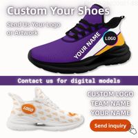 Envío Global, Zapatillas Deportivas Casuales de Malla para Hombre, para Caminar y Correr, con Diseño de Arte Personalizado para Exteriores