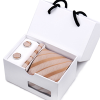Coffret Cravates Homme en Soie et Polyester à Motif Cachemire, Idéal pour Cadeaux de Mariage, avec Cravate et Pochette