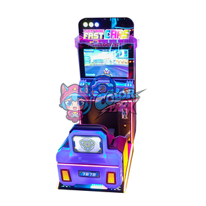 Máquina de Carreras Arcade de un Solo Asiento Colorful Park - <span class=keywords><strong>Simulador</strong></span> de Carreras de Dibujos Animados Colorido, Funciona con Monedas, con Aceptador de Billetes, para Uso en Interiores - Product Image 4