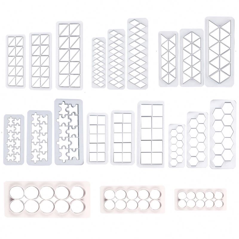 Tagliabiscotti In Acciaio Inox Gorse - Set Da 4 Forme Da 2x1,5x1,3 Cm Per Torte E Fondente - 3