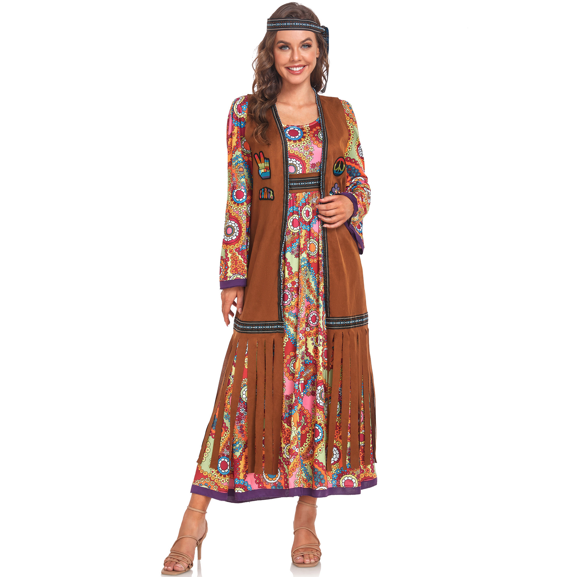 slim fit dress slacks Aztec Maxi Dress free people boho chic | Everything Bohemian main image 0