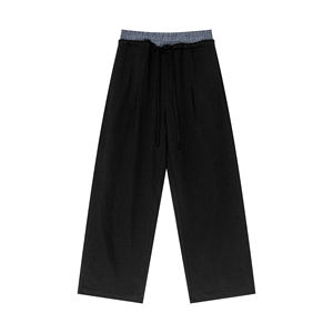 Streetwear <b>Jogger</b> Straight Leg Sweatpants High Quality Drawstring Sweatpants <b>Cheap</b> Wholesale Sweatpants for Men - Product Image 1