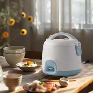 Winningstar Electric Rice Cooker 2L Dual Temperature Control Multifunctional <b>Drum</b> Shape Light Blue <b>Plastic</b> Housing - Product Image 2