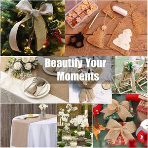 Kaki 30cm Largeur Lin Vintage <span class=keywords><strong>Jute</strong></span> Naturel Rustique <span class=keywords><strong>Toile</strong></span> <span class=keywords><strong>De</strong></span> <span class=keywords><strong>Jute</strong></span> Chemin <span class=keywords><strong>De</strong></span> <span class=keywords><strong>Table</strong></span> Art <span class=keywords><strong>Déco</strong></span> Tissé Décoration pour La Maison et l'Hôtel - Product Image 6