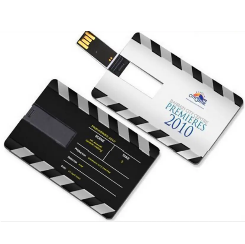 4GB 8GB 16GB Tarjeta de crédito comercial Forma USB Flash Drive con su logotipo personalizado