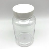 Bouteille ronde transparente pour animal de compagnie, 20 unités, conteneur en plastique de qualité