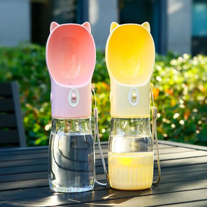 Bouteille d'eau portable pour chien avec gamelle pour petits et grands chats, idéale pour les promenades en extérieur, distributeur d'eau et de nourriture, fournitures pour animaux de compagnie - Product Image 2
