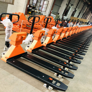 計量台付き手動油圧車両、パレットトラック、保管車両、1KGから2.5KGまで計量可能。 - Product Image 2